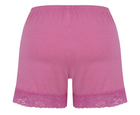 Conjunto Pijama Short-Doll Manga Curta Happy Rosa Candy | Westwing