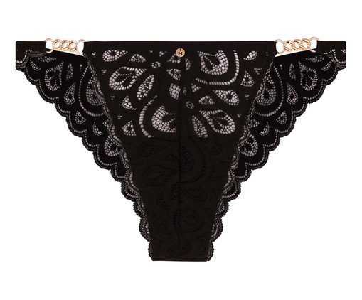 Calcinha Fio Dental Mandala Preta, black | WestwingNow
