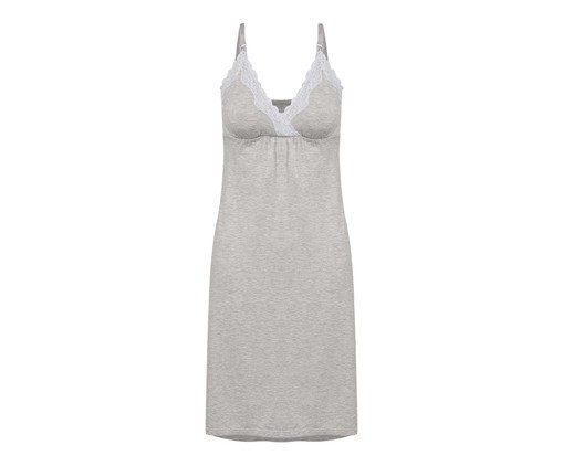 Camisola com Alças Finas Maternity Cinza Claro Mesclado, grey | WestwingNow