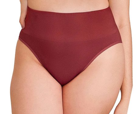 Calcinha Cintura Alta Canelada Free Vermelho Jasper | Westwing