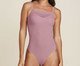 Body de Alças Finas em Microfibra com Tule Listrado Rosa Natural, pink | WestwingNow