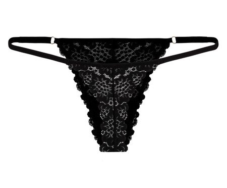 Calcinha String Fio Dental Encanto Preta | Westwing