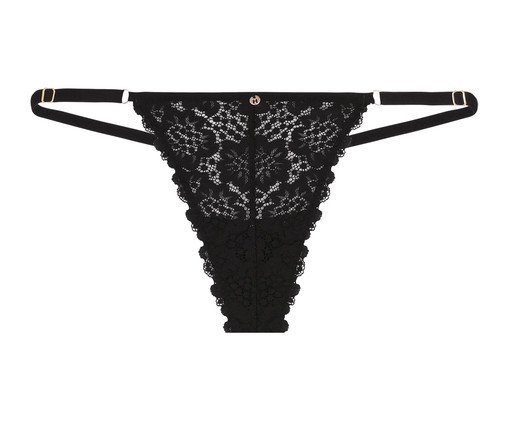 Calcinha String Fio Dental Encanto Preta, black | WestwingNow