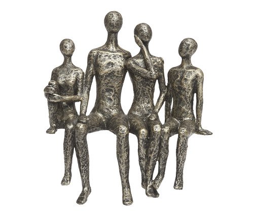 Escultura Pessoas em Polirresina, gold | WestwingNow