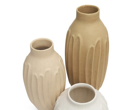 Kit Vasos em Cerâmica 3 Pçs | Westwing