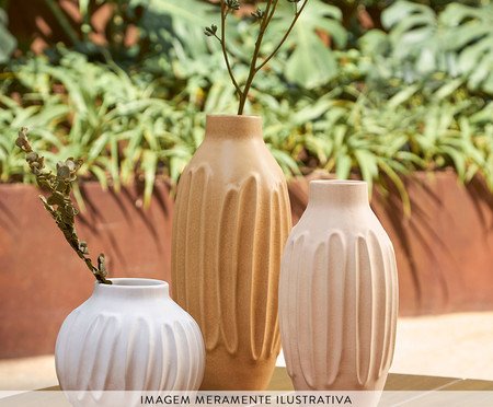 Kit Vasos em Cerâmica 3 Pçs | Westwing