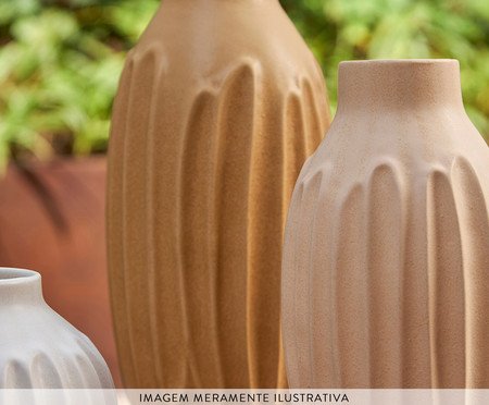 Kit Vasos em Cerâmica 3 Pçs | Westwing