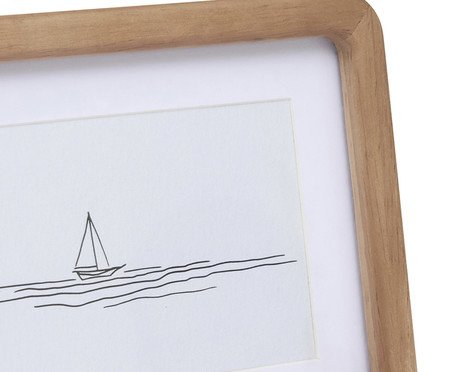 Porta-Retrato Duplo em Madeira - 10X15 | Westwing