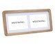 Porta-Retrato Duplo em Madeira - 10X15, brown | WestwingNow