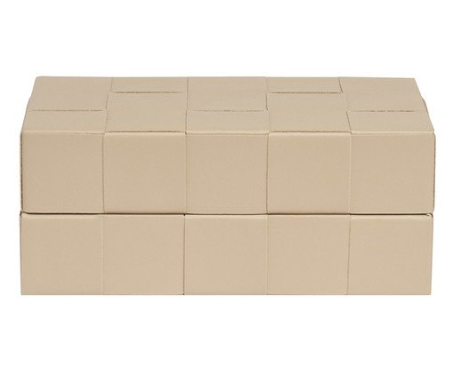 Caixa em Mdf Com Revestimento em Pu, beige | WestwingNow