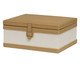 Caixa em Mdf Com Revestimento em Linho e Pu, yellow | WestwingNow