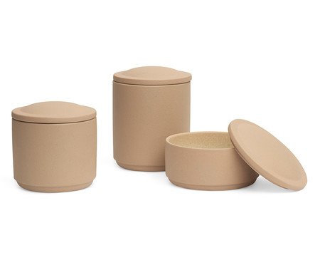 Kit Potes Decorativos em Cerâmica 3 Pçs | Westwing