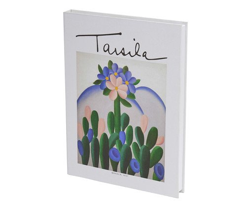 Livro-Caixa em Mdf e Canvas Manaca, Off White | WestwingNow