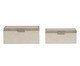 Kit Caixas em Mdf Com Revestimento em Pu 2 Pçs, grey | WestwingNow