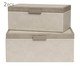 Kit Caixas em Mdf Com Revestimento em Pu 2 Pçs, grey | WestwingNow