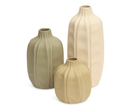 Kit Vasos em Cerâmica 3 Pçs | Westwing