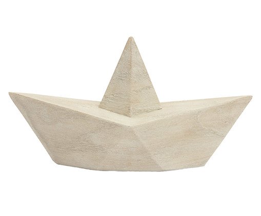 Escultura Barco em Polirresina, beige | WestwingNow