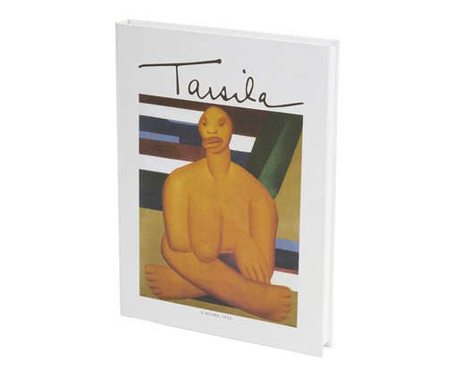 Livro-Caixa em Mdf e Canvas A Negra, Off White | WestwingNow