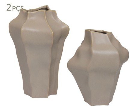 Kit Vasos em Cerâmica 2 Pçs | Westwing