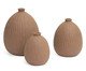 Kit Minivasos em Cerâmica 3 Pçs, Terracotta | WestwingNow