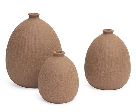 Kit Minivasos em Cerâmica 3 Pçs | Westwing