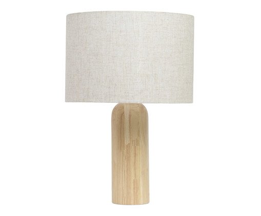 Luminária em Madeira e Linho, beige | WestwingNow