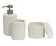 Kit em Polirresina Para Banheiro 3 Pçs, Off White | WestwingNow