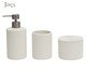 Kit em Polirresina Para Banheiro 3 Pçs, Off White | WestwingNow