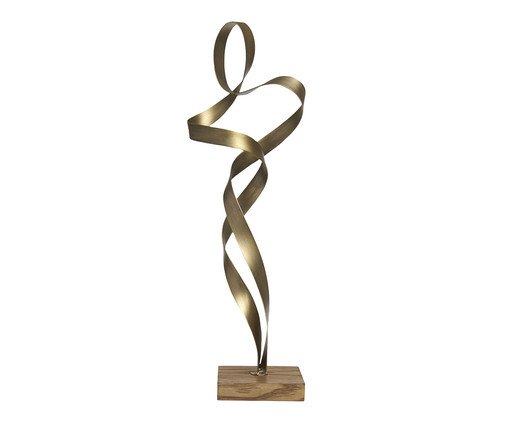 Escultura em Metal, gold | WestwingNow