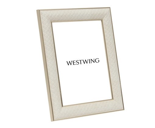 Porta-Retrato em Poliestireno e Vidro - 15X20, beige | WestwingNow