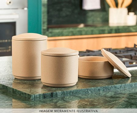 Kit Potes Decorativos em Cerâmica 3 Pçs | Westwing