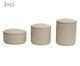 Kit Potes Decorativos em Cerâmica 3 Pçs, beige | WestwingNow
