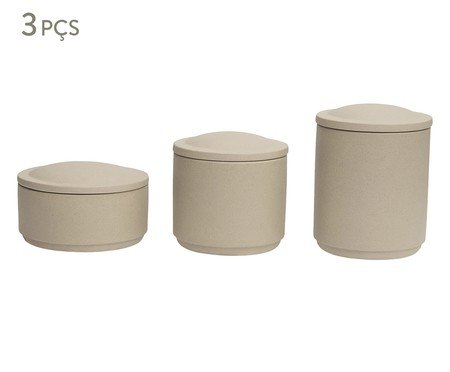 Kit Potes Decorativos em Cerâmica 3 Pçs | Westwing