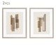 Kit Quadros em Poliestireno e Canvas 2 Pçs, beige | WestwingNow