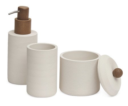 Kit em Polirresina Para Banheiro 3 Pçs | Westwing