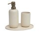 Kit em Cerâmica Para Banheiro 3 Pçs, beige | WestwingNow