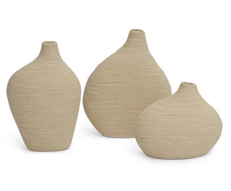 Kit Minivasos em Cerâmica 3 Pçs | Westwing