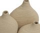 Kit Minivasos em Cerâmica 3 Pçs, beige | WestwingNow