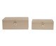 Kit Caixas em Mdf Com Revestimento em Pu 2 Pçs, beige | WestwingNow