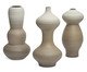 Kit Vasos em Cerâmica 3 Pçs, brown | WestwingNow