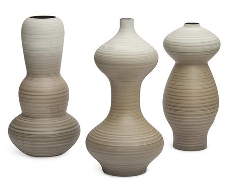 Kit Vasos em Cerâmica 3 Pçs | Westwing