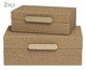 Kit Caixas em Mdf Com Revestimento em Pu 2 Pçs, yellow | WestwingNow
