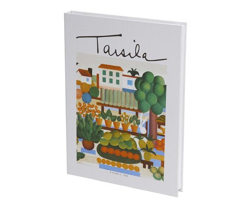 Livro-Caixa em Mdf e Canvas A Feira, Off White | WestwingNow