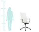 Cadeira de Escritório com Rodízios Glove Alta - Branca, Branco, Colorido | WestwingNow