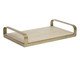 Kit Bandejas em Mdf e Metal 2 Pçs, beige | WestwingNow