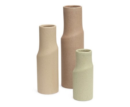 Kit Vasos em Cerâmica 3 Pçs | Westwing