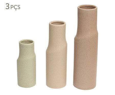 Kit Vasos em Cerâmica 3 Pçs | Westwing