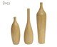 Kit Vasos em Madeira 3 Pçs, brown | WestwingNow