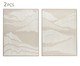 Kit Quadros em Mdf e Canvas Texturizado 2 Pçs, beige | WestwingNow