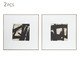 Kit Quadros em Poliestireno e Canvas 2 Pçs, Off White | WestwingNow